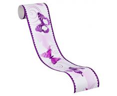 A.S. Création Frise murale autocollant Stick Ups poupre 5,00 m x 0,10 m 901224