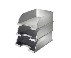 Leitz Plus - Corbeille à courrier jumbo 103mm - Gris argent