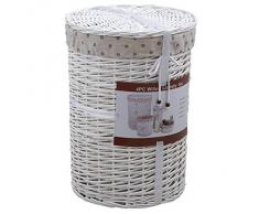 Set de salle de bain 1 panier à linge + 1 corbeille haute + 1 corbeille avec deux anses + 1 corbeille avec support papier toilette