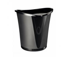 Leitz Allura Corbeille à Papier en Polypropylène 18 L 100% Recyclable - Noir