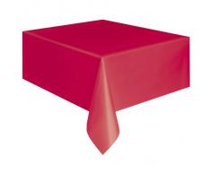 Unique Party 5094 - Nappe en Plastique Rouge 2,74 m x 1,37 m