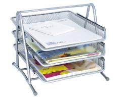 Wedo Office 065854 Corbeille à courrier Argent