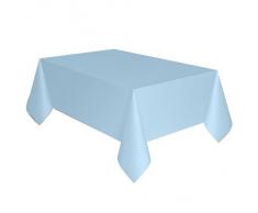 Nappe de table en Plastique Bleu Ciel 137cm x 274cm