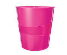 Leitz Wow 52781023 Corbeille à Papier - Rose Métallisé