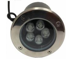Faretto LED 5W carrabile 130mm da incasso da esterno segnapassi faretti led