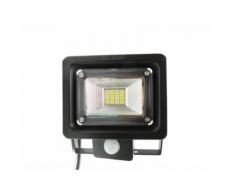 Faretto LED 10W ultra slim 24 led con sensore di movimento esterno e interno