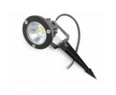 Faretto led picchetto 6w da esterno Cob con staffa luce Naturale Silamp