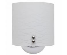 Lampada APPLIQUE luce E14 da parete Vetro arredo casa lampade Illusion Onde