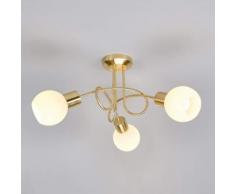Elaina - lampada LED da soffitto a 3 luci ottone