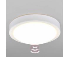 Lampada soffitto bagno Aras LED sensore, bianco