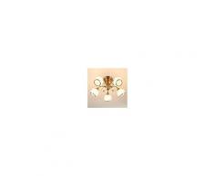 Lampenwelt.com Corentin - lampada da soffitto in ottone antico