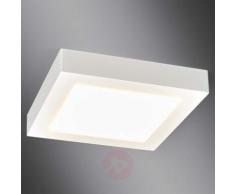 Plafoniera bianca LED Rayan per bagno, quadrata