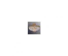 RIPERLamP Plafoniera ottone Stephanie con cristalli