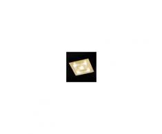 Fischer & Honsel Plafoniera LED Lamei quadrata 32 cm ottone