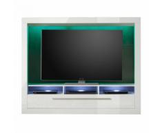 Parete attrezzata Medox S bianca con illuminazione LED - ULTIMI PEZZI