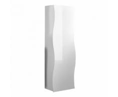 Armadio guardaroba Onda in bianco lucido
