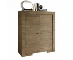 Madia Milano con 4 ante in rovere miele