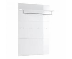 Pannello appendiabiti Scalea in vetro bianco