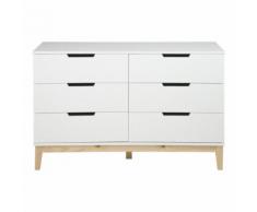Cassettiera Buca II in legno laccato bianco - ULTIMO PEZZO