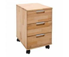 Cassettiera su ruote Masimo in legno massiccio di faggio