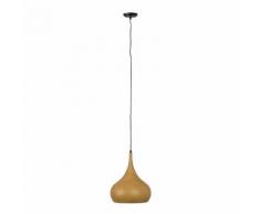 Lampada Would Sphere a sospensione in metallo stampato legno - ULTIMO PEZZO