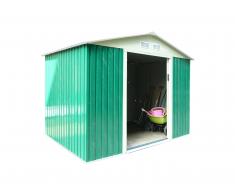 Caesaroo Box casetta giardino lamiera zincata verde pert M