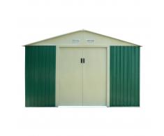 Caesaroo Box casetta giardino lamiera verde zincata 251 x 291 x 198 CM pert XL