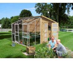 Pircher CASETTA SERRA GIARDINO LEGNO DI ABETE GREZZO A PANNELLI E POLICARBONATO 4 MM ARNICA 2