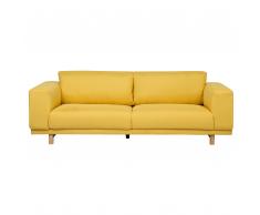 Divano a 3 posti color giallo NIVALA
