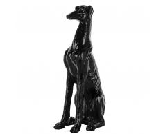 Figura statuetta decorativa nera 80 cm GREYHOUND