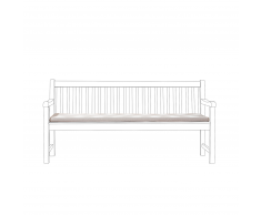 Cuscino per panchina da giardino TOSCANA/JAVA grigio beige zigzag 169x50x5cm