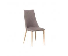 Sedia da pranzo in colore marrone chiaro CLAYTON
