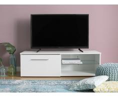 Mobile Tv bianco con illuminazione LED SELFOSS