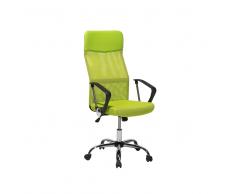 Sedia da ufficio con altezza regolabile verde DESIGN