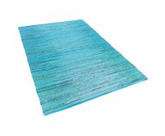 Tappeto azzurro in cotone - 140x200cm - MERSIN