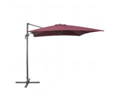 Ombrellone da giardino bordeaux/grigio scuro 250 x 250 x 235 cm MONZA