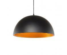 Lampada da soffitto nera opaca e color oro - GRAND