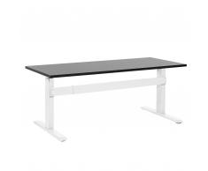 Scrivania elettrica regolabile nero-bianco 160 x 70 cm UPLIFT