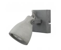 Lampada da muro di cemento in colore grigio chiaro MISTAGO I
