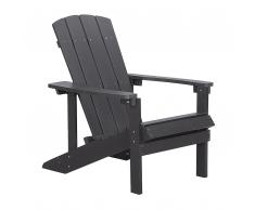 Sedia da giardino grigio scuro ADIRONDACK