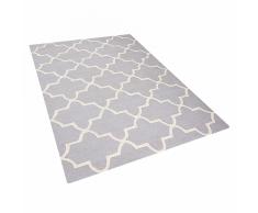 Tappeto rettangolare grigio - Tappeto moderno di design - 140x200cm - SILVAN
