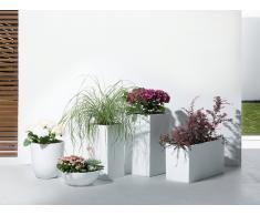 Vaso da fiori bianco da esterno - 55x55x19cm - MURITZ