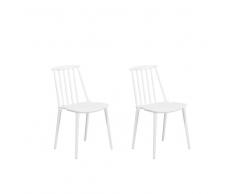 Set di 2 sedie da pranzo in colore bianco VENTNOR