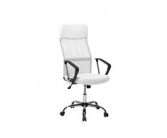 Sedia da ufficio con altezza regolabile bianca DESIGN