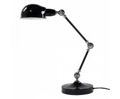 Lampada da tavolo regolabile, nera, CABRIS