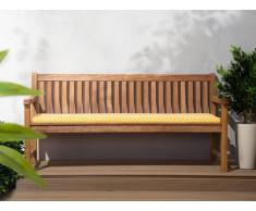 Cuscino per panchina da giardino TOSCANA/JAVA giallo geometrico 169x50x5cm