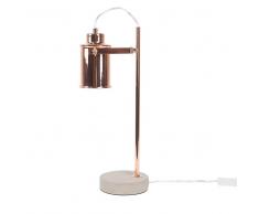 Lampada da tavolo in metallo color rame 37cm MUNDAKA