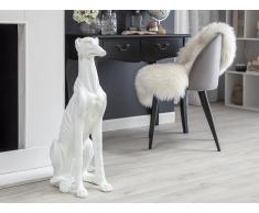 Figura statuetta decorativa bianca 80 cm GREYHOUND