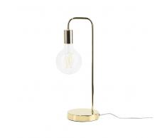 Lampada da tavolo in metallo color oro SAVENA