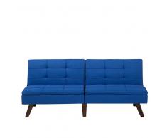 Divano letto in tessuto blu cobalto RONNE